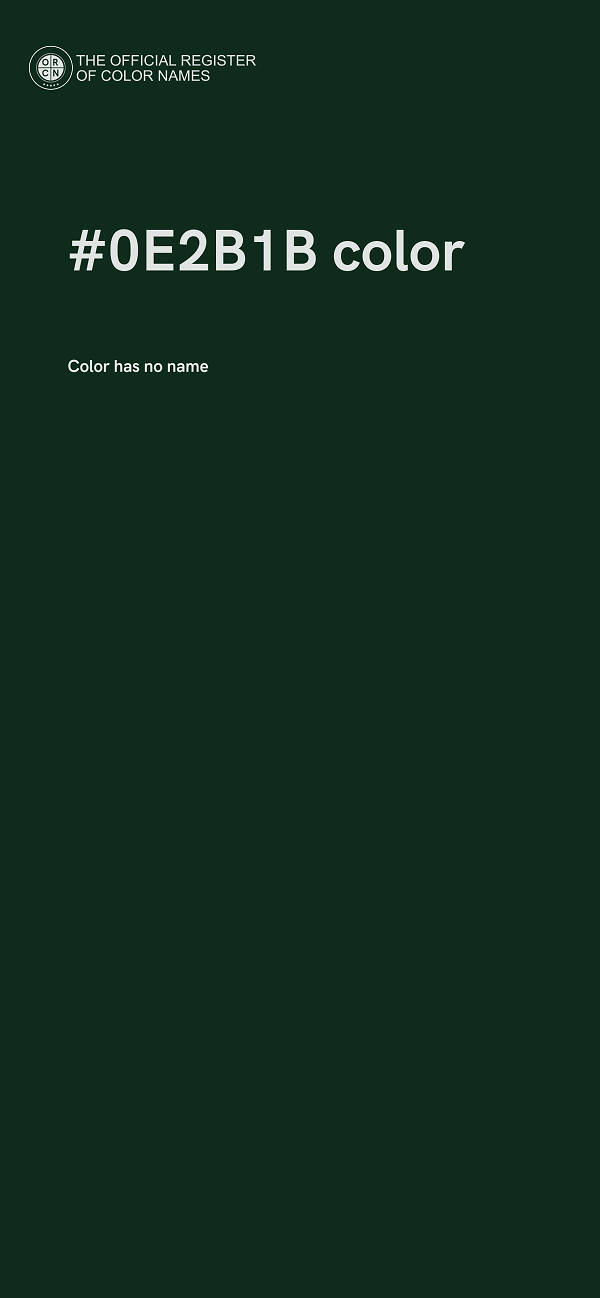 #0E2B1B color image