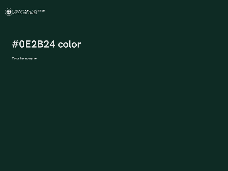 #0E2B24 color image