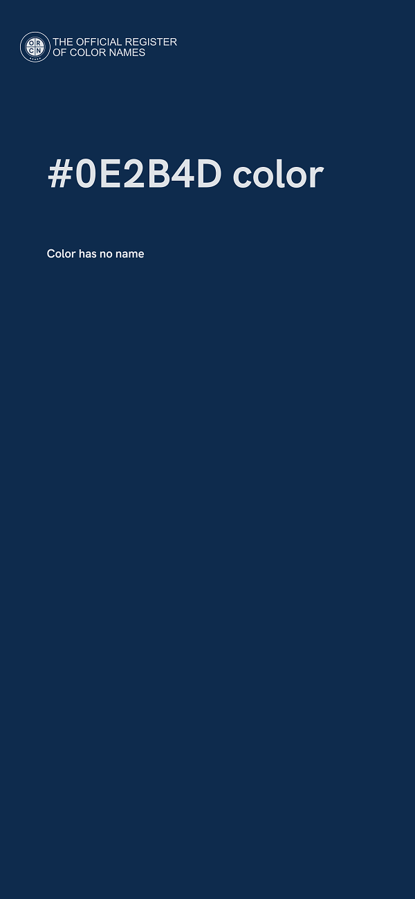 #0E2B4D color image