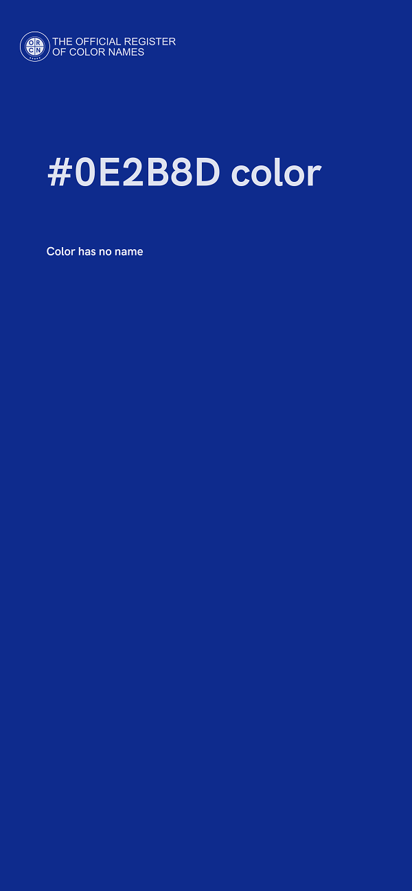 #0E2B8D color image