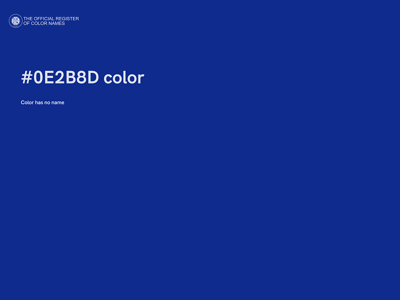 #0E2B8D color image