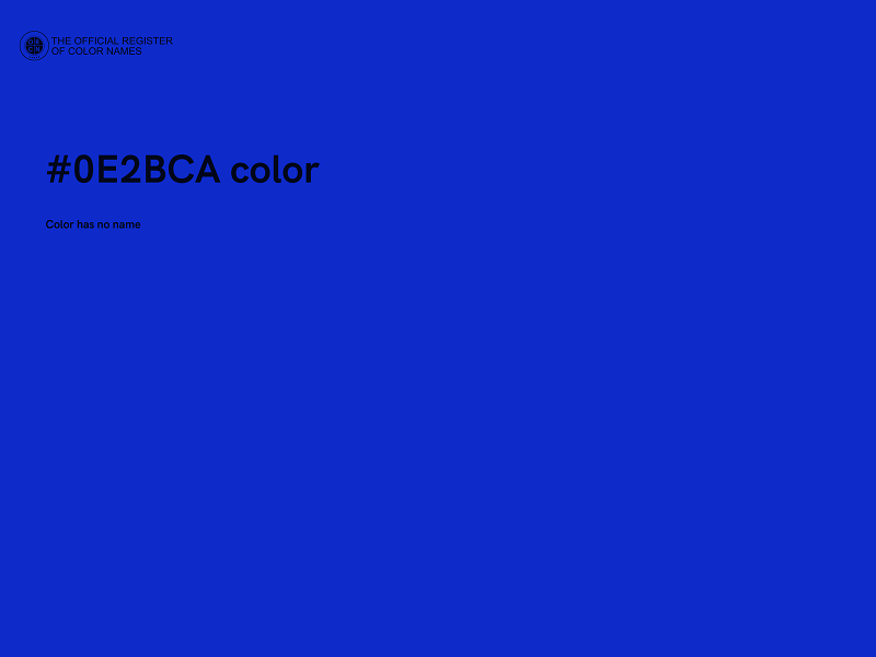 #0E2BCA color image