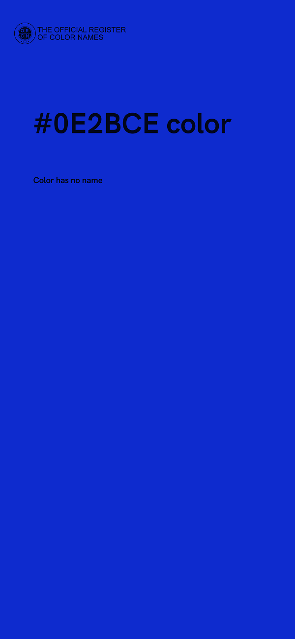 #0E2BCE color image