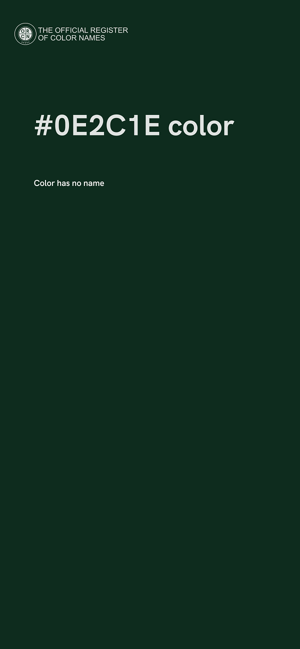 #0E2C1E color image