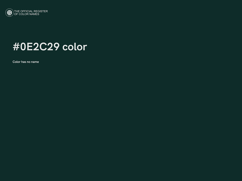 #0E2C29 color image