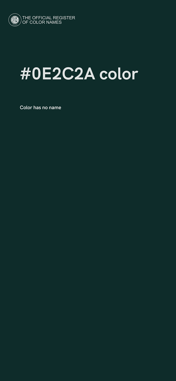 #0E2C2A color image
