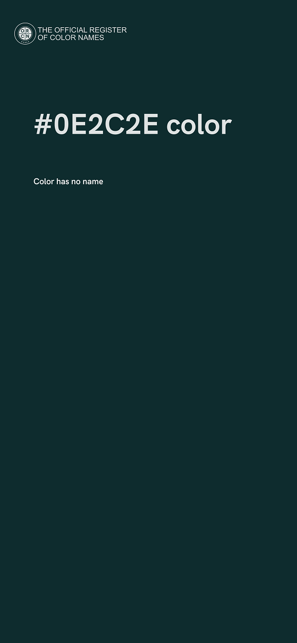 #0E2C2E color image