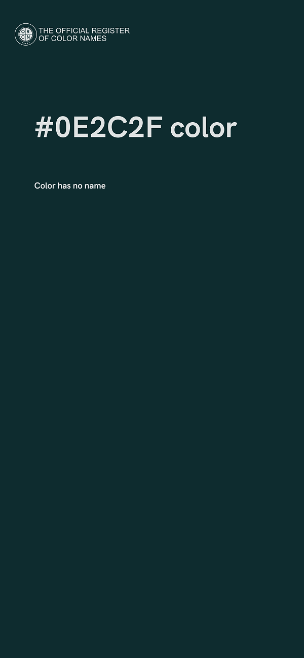 #0E2C2F color image