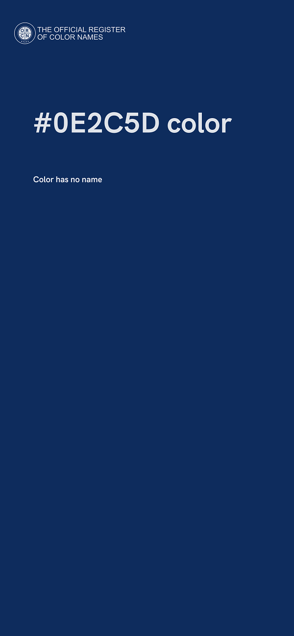 #0E2C5D color image