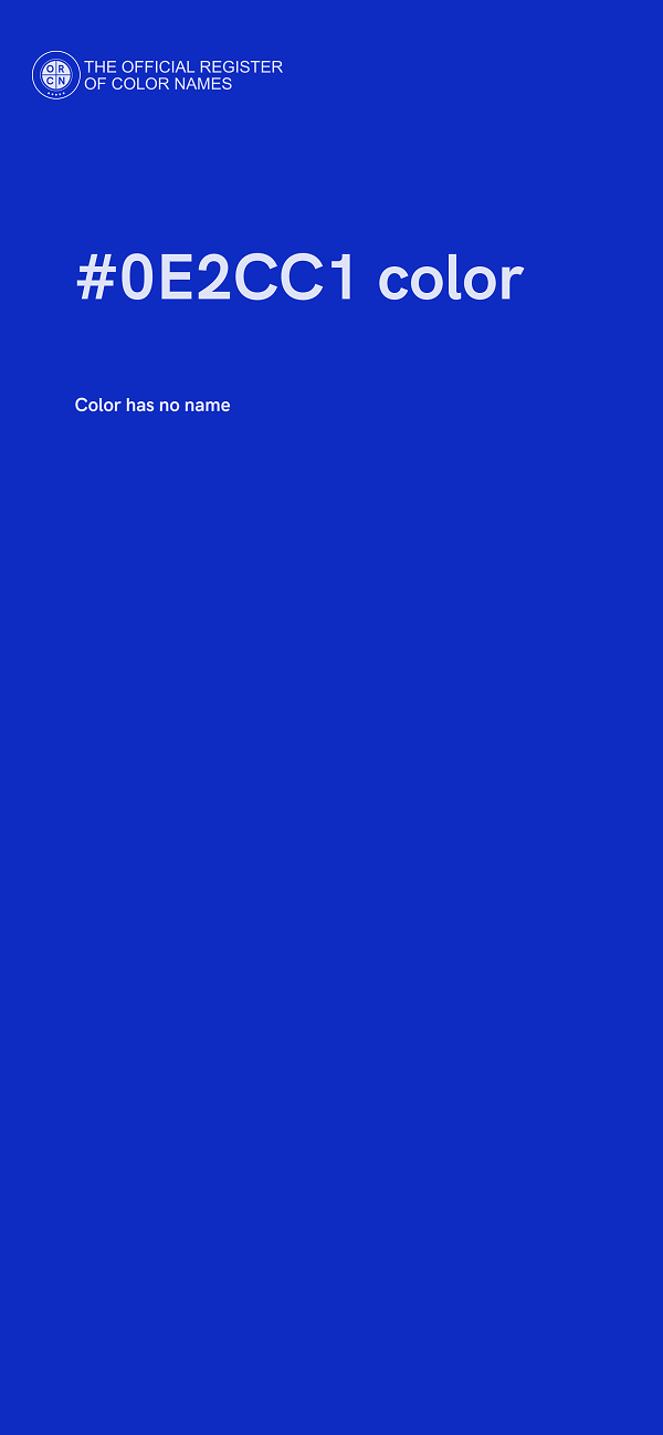 #0E2CC1 color image