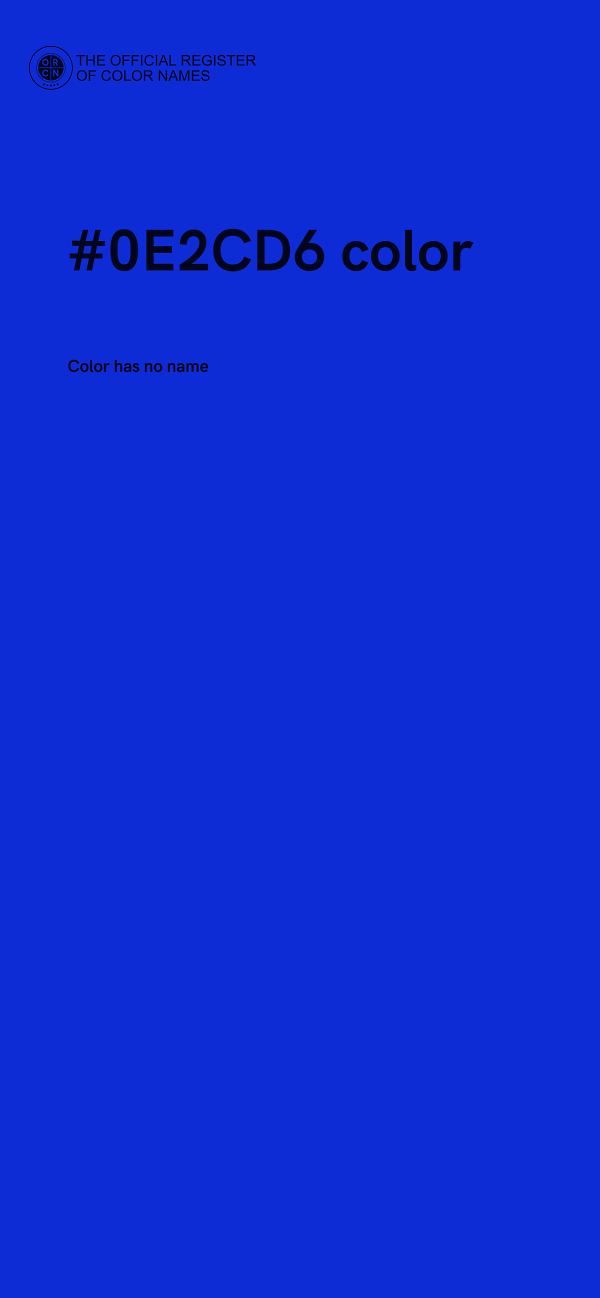 #0E2CD6 color image