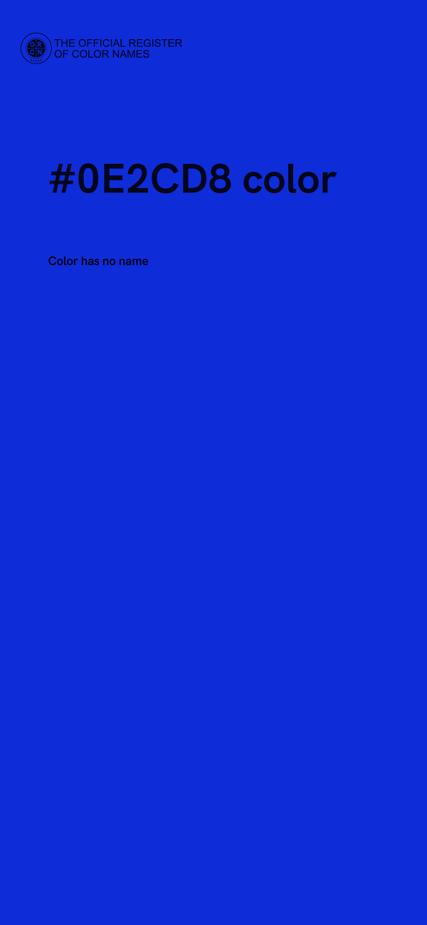 #0E2CD8 color image