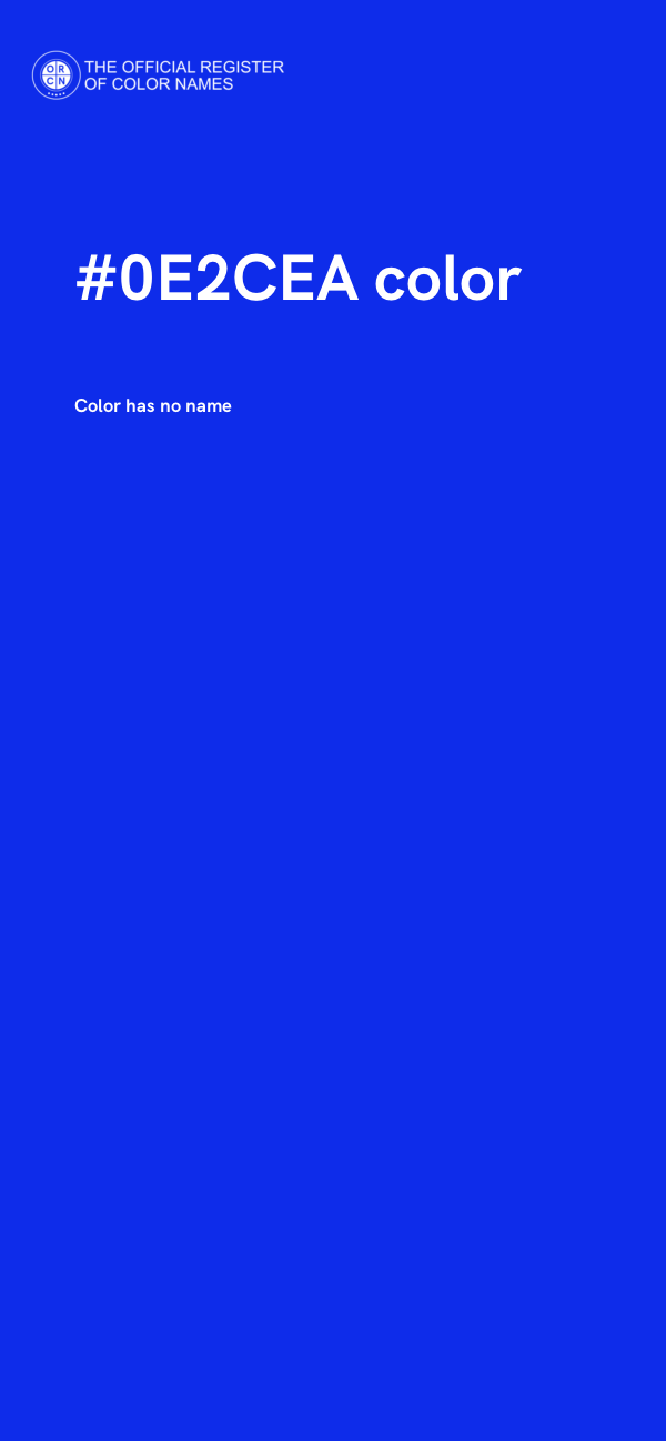 #0E2CEA color image