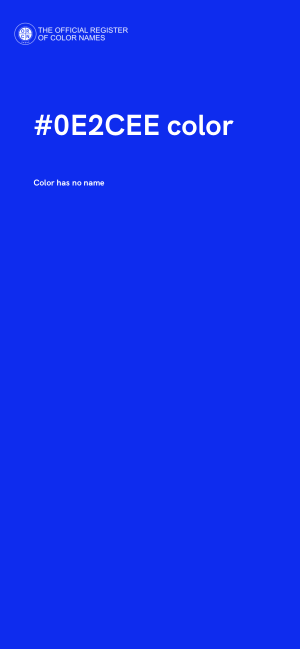 #0E2CEE color image