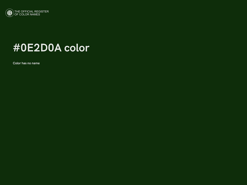 #0E2D0A color image