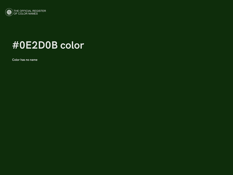 #0E2D0B color image