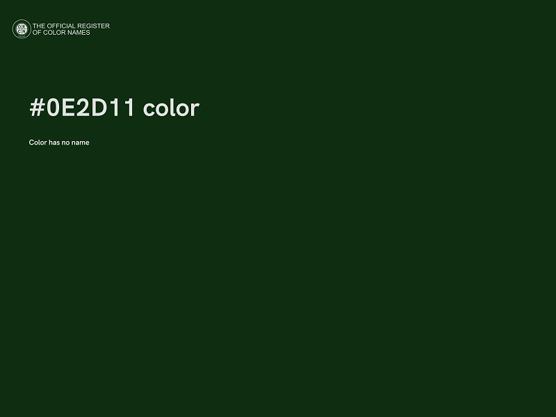 #0E2D11 color image