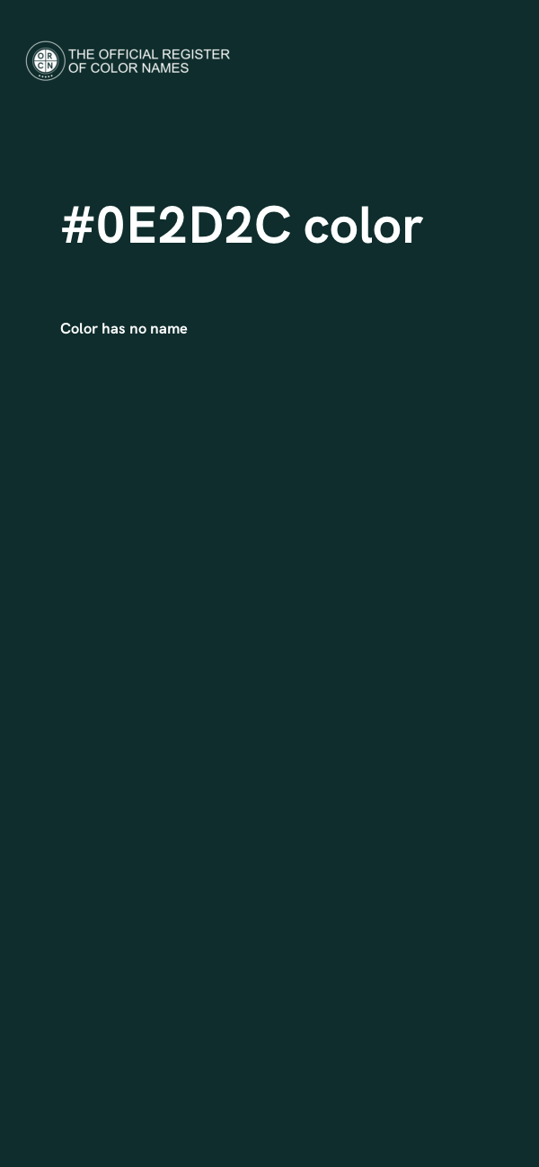 #0E2D2C color image