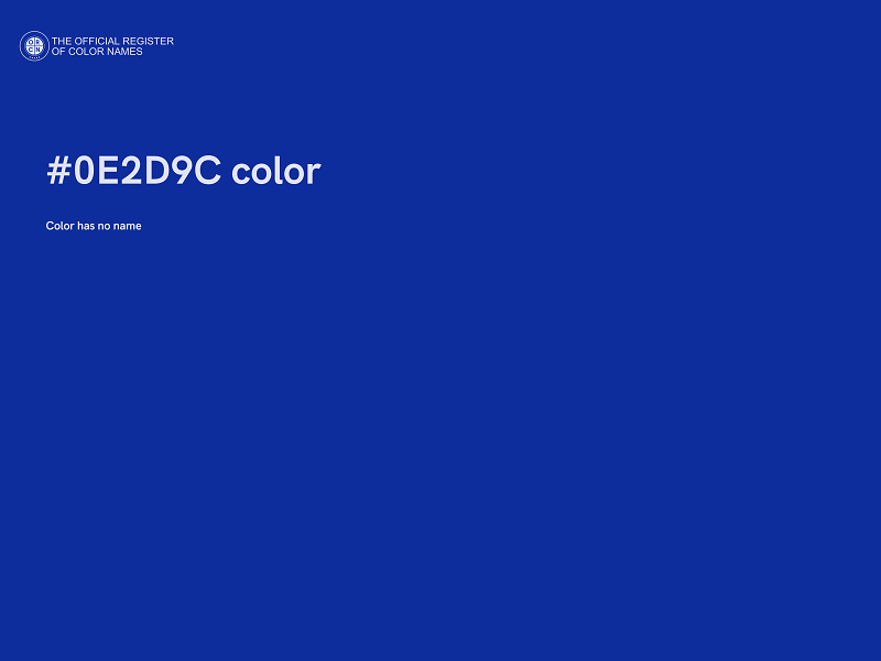 #0E2D9C color image