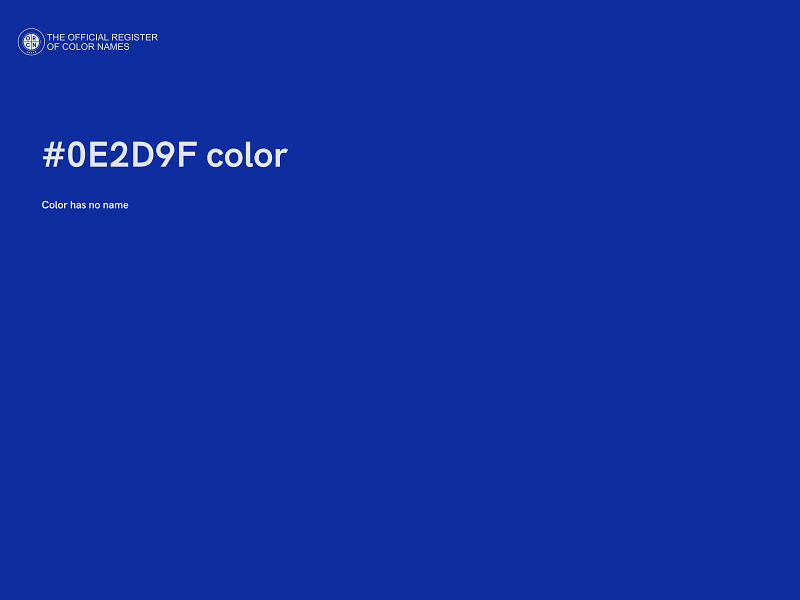 #0E2D9F color image