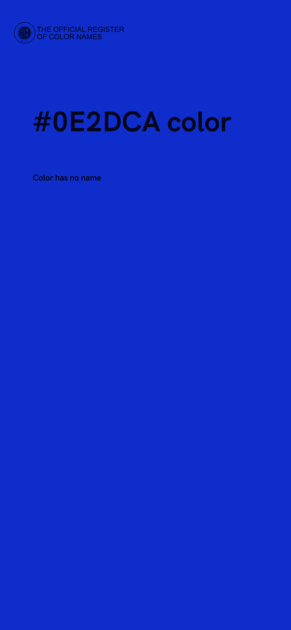 #0E2DCA color image