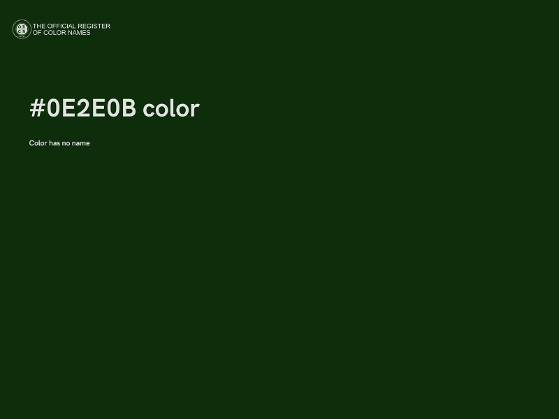 #0E2E0B color image