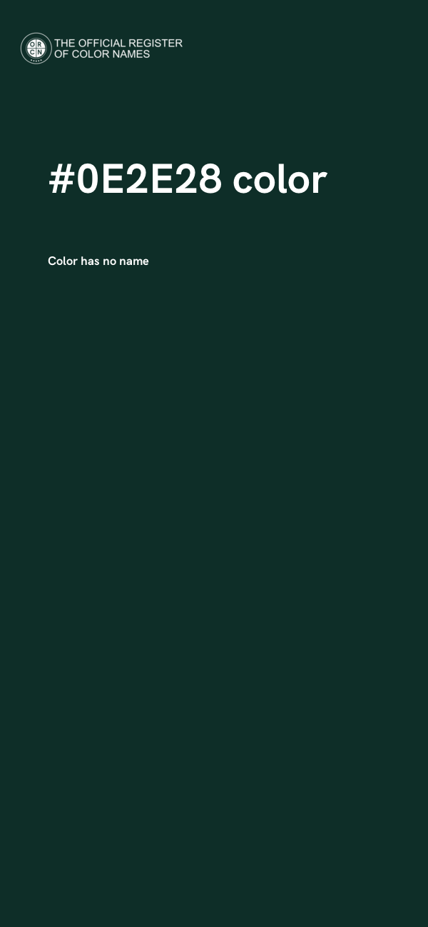 #0E2E28 color image