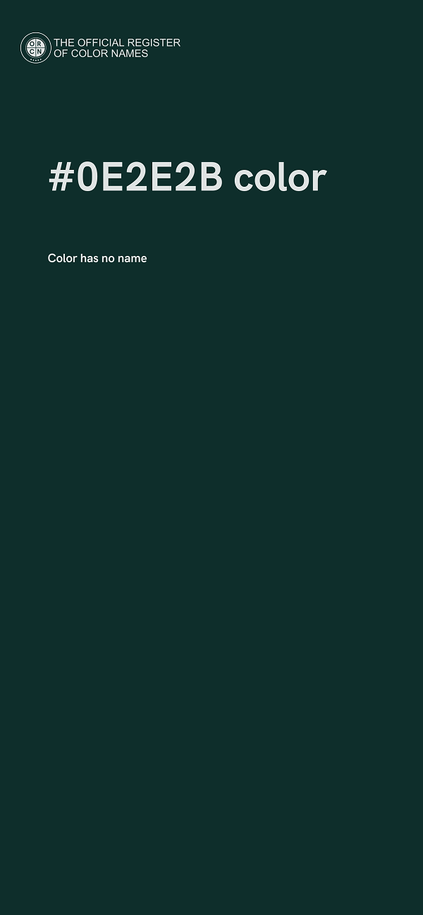 #0E2E2B color image