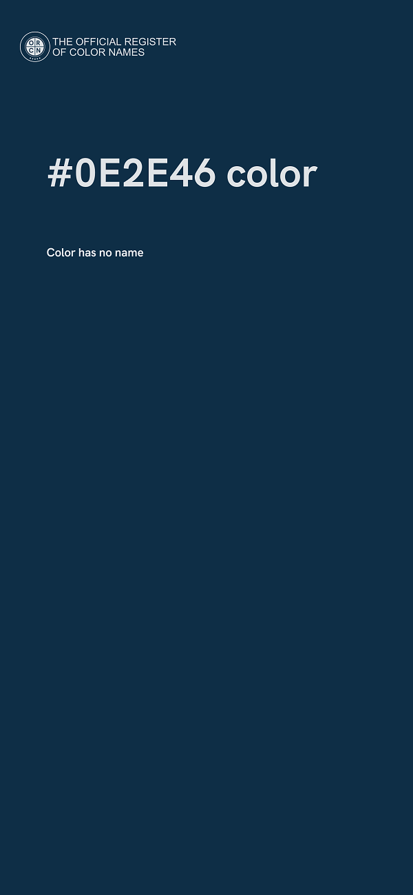 #0E2E46 color image