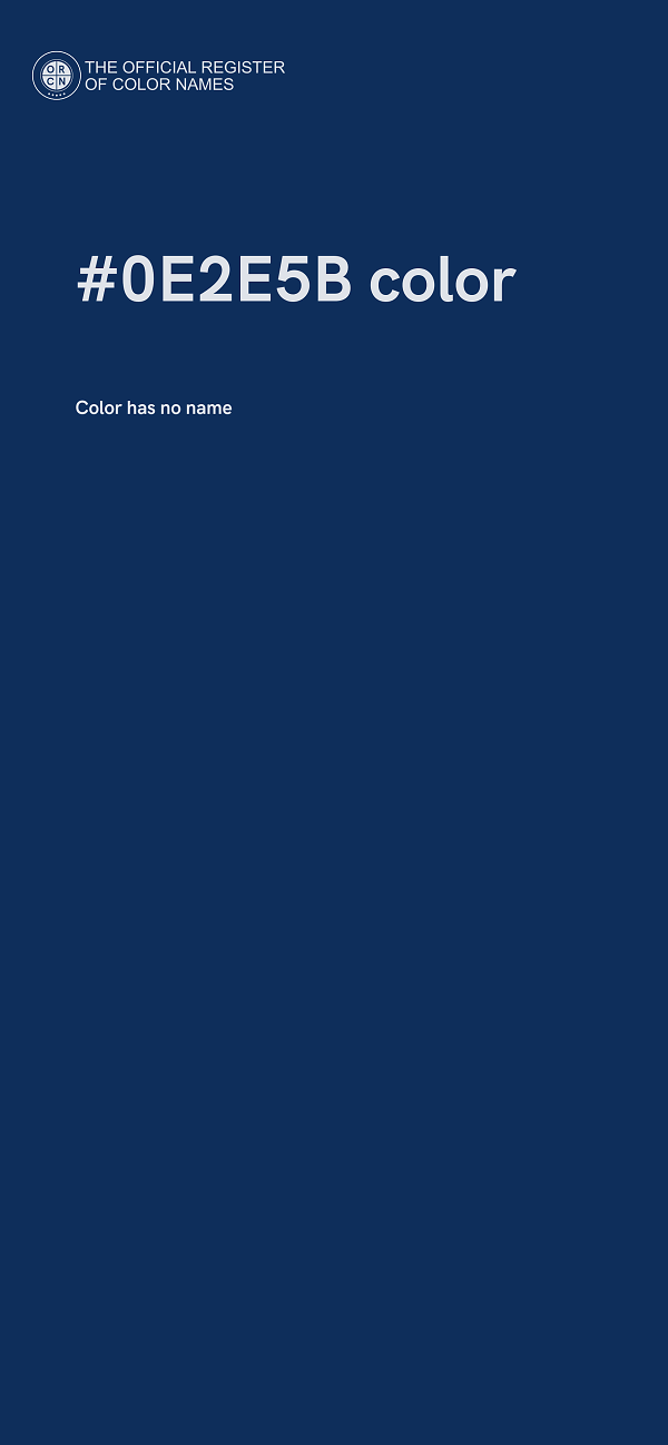 #0E2E5B color image