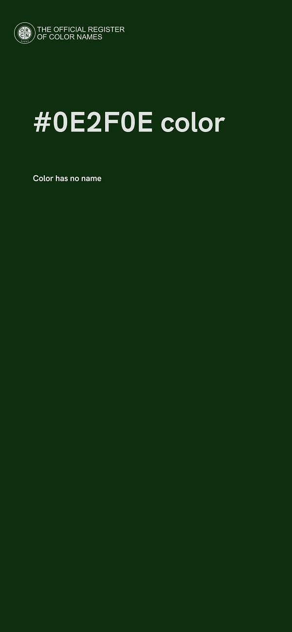 #0E2F0E color image