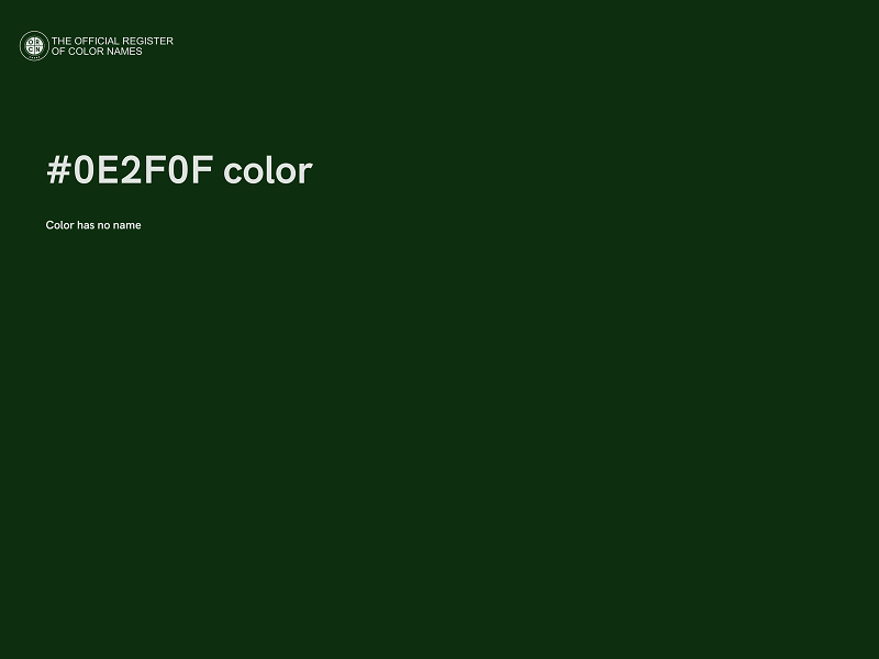 #0E2F0F color image
