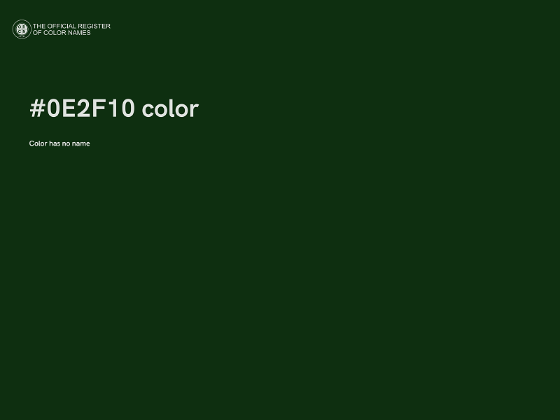 #0E2F10 color image