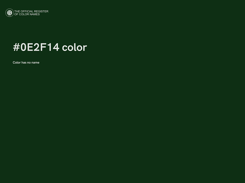 #0E2F14 color image