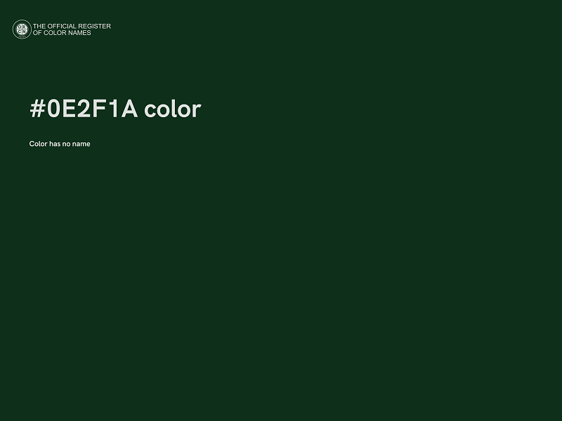 #0E2F1A color image