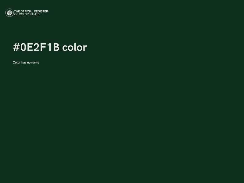 #0E2F1B color image