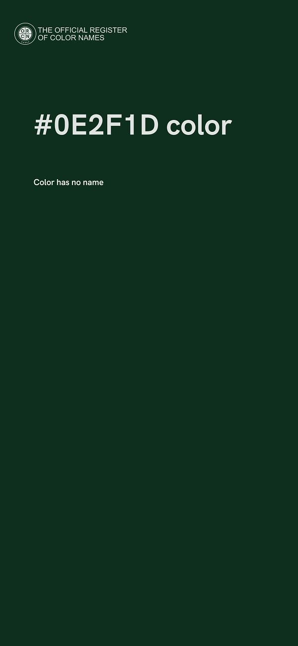 #0E2F1D color image