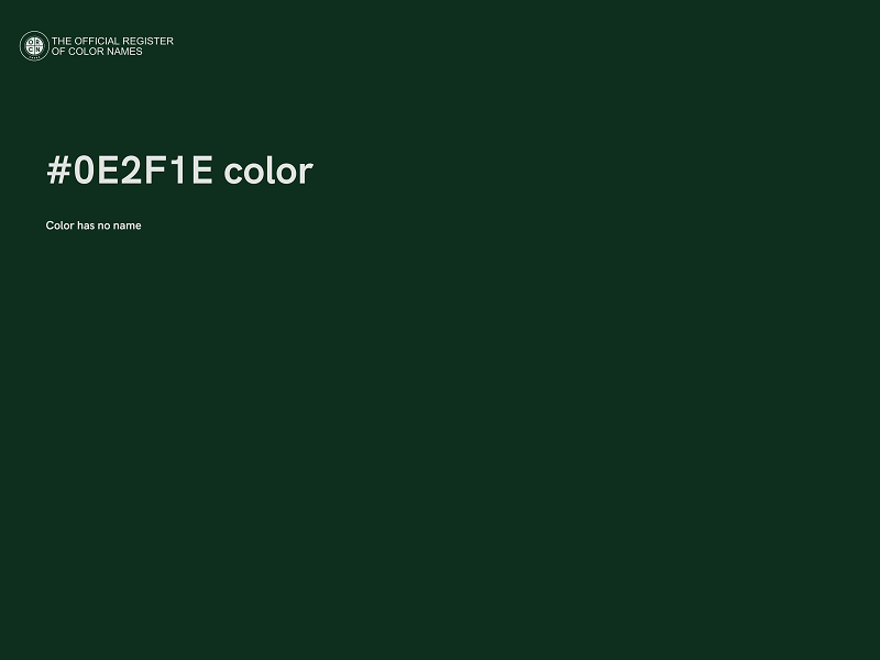 #0E2F1E color image