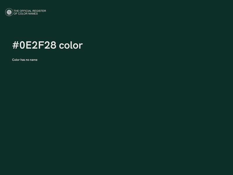 #0E2F28 color image