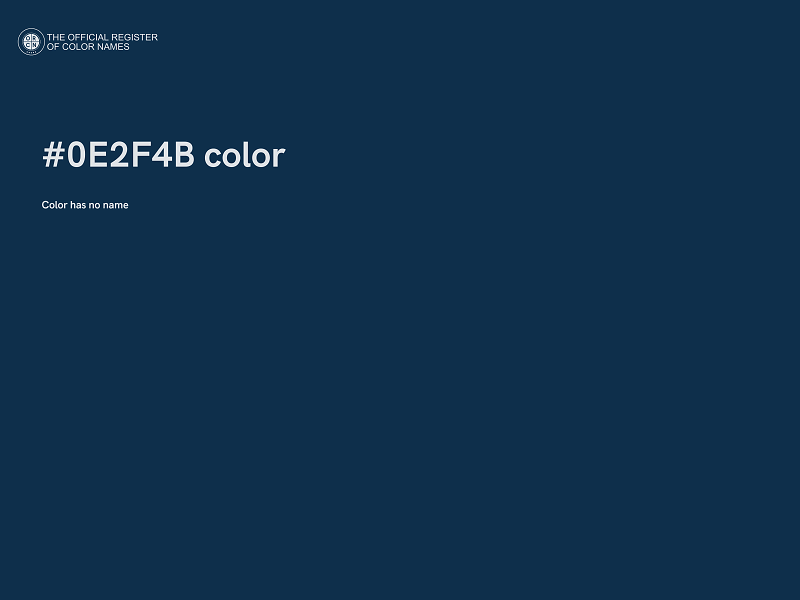 #0E2F4B color image