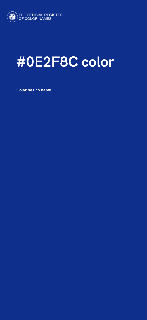#0E2F8C color image