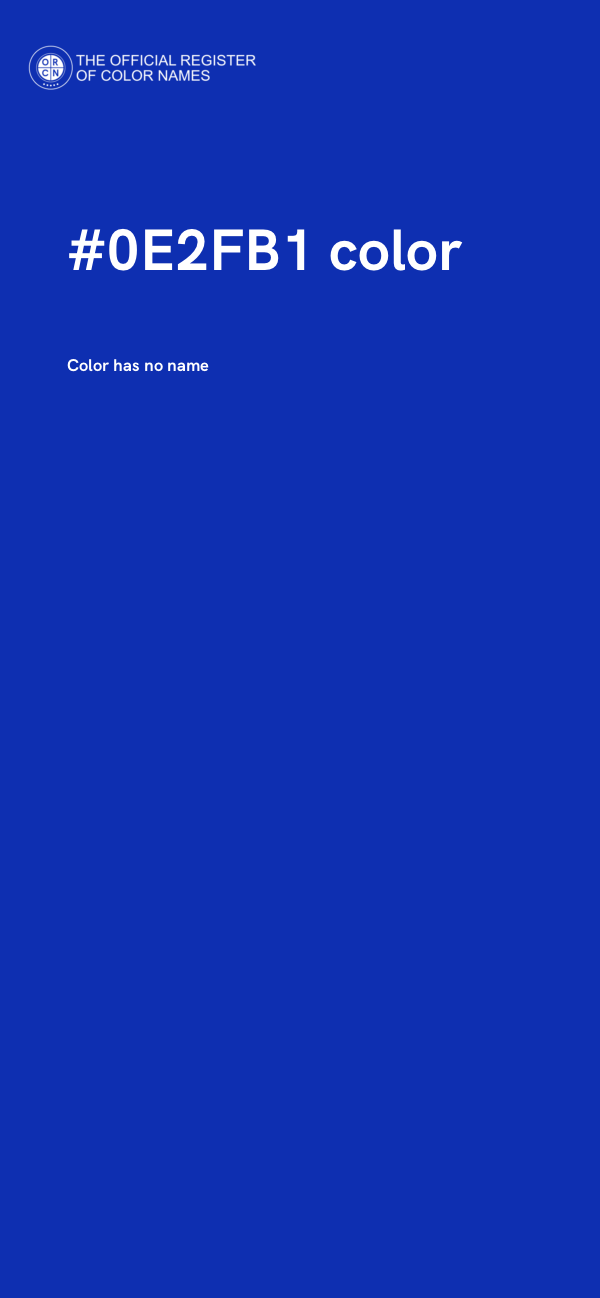 #0E2FB1 color image