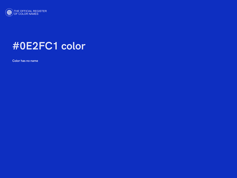 #0E2FC1 color image