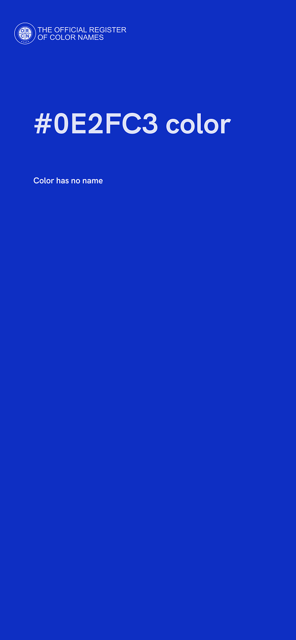 #0E2FC3 color image