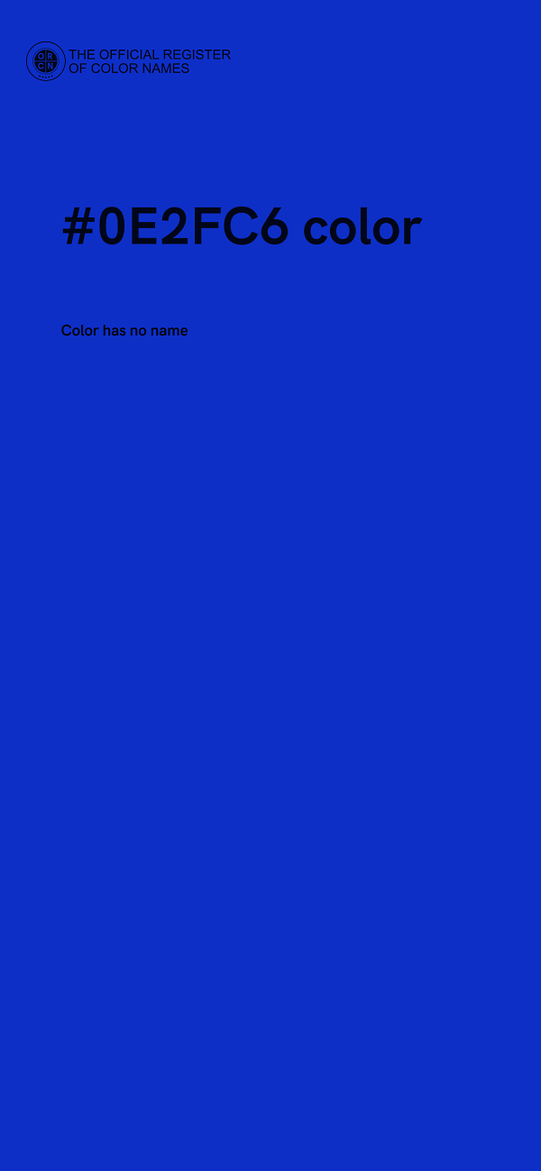 #0E2FC6 color image