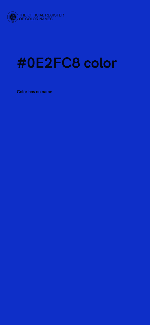 #0E2FC8 color image