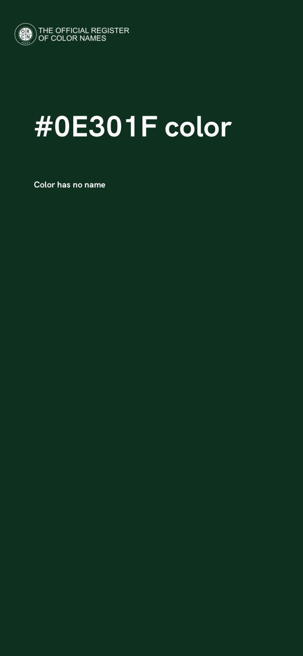 #0E301F color image