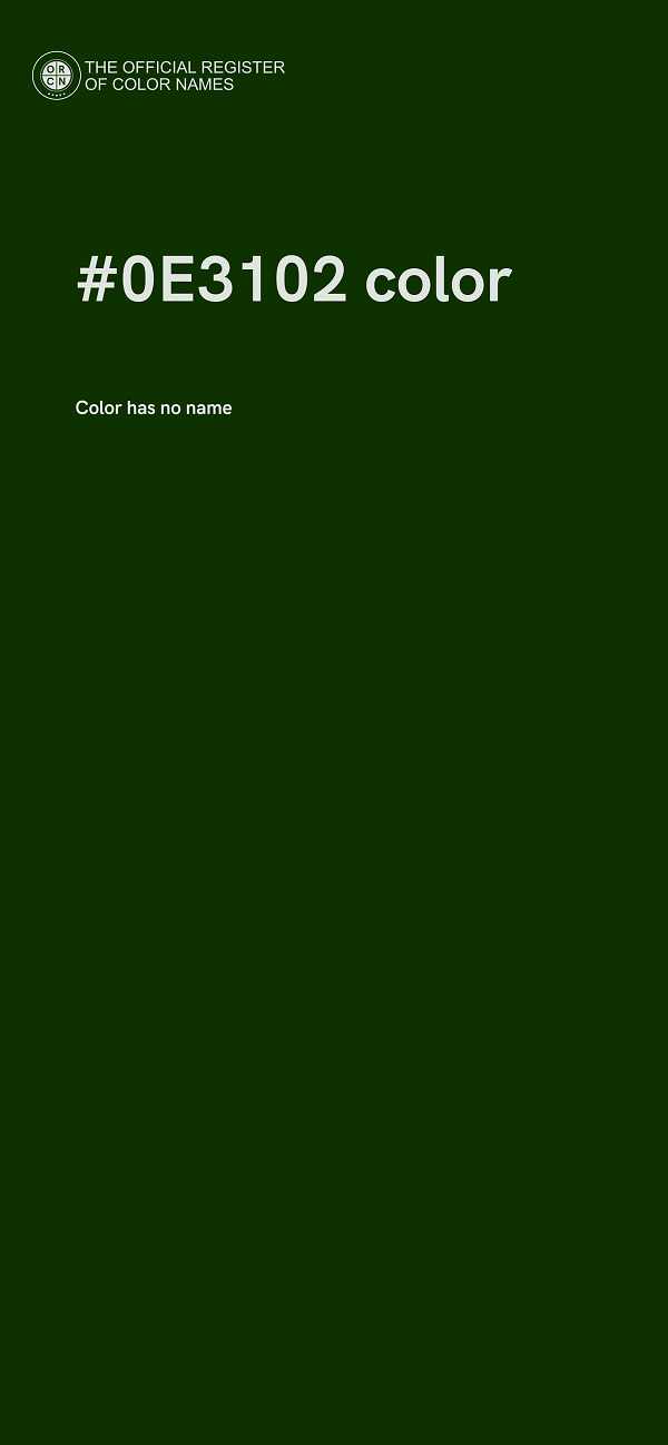 #0E3102 color image