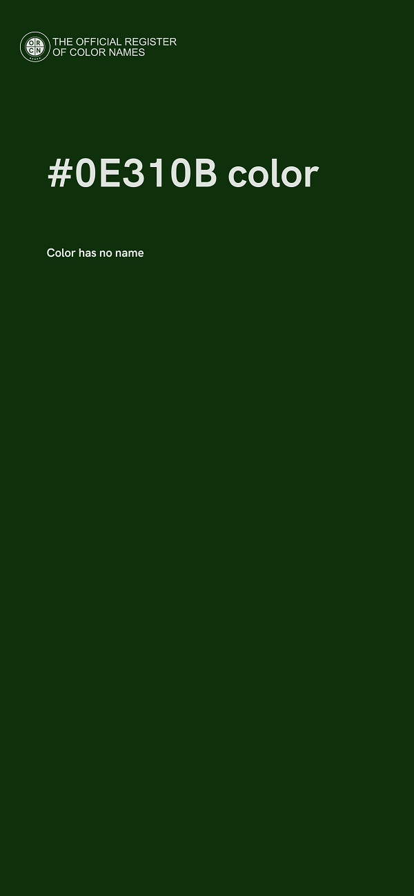 #0E310B color image