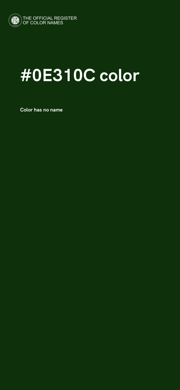 #0E310C color image